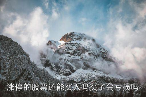 漲停的股票還能買(mǎi)入嗎買(mǎi)了會(huì)虧損嗎