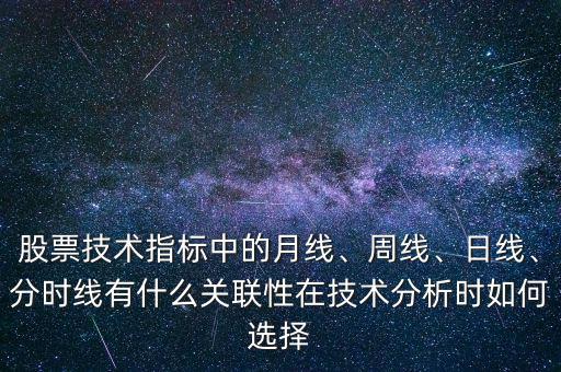 股票技術(shù)指標(biāo)中的月線、周線、日線、分時(shí)線有什么關(guān)聯(lián)性在技術(shù)分析時(shí)如何選擇