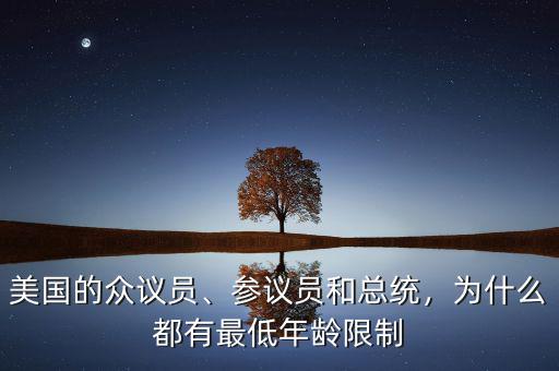 美國(guó)的眾議員、參議員和總統(tǒng)，為什么都有最低年齡限制