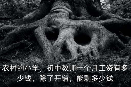 農(nóng)村的小學(xué)，初中教師一個月工資有多少錢，除了開銷，能剩多少錢