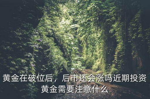 黃金在破位后，后市還會漲嗎近期投資黃金需要注意什么