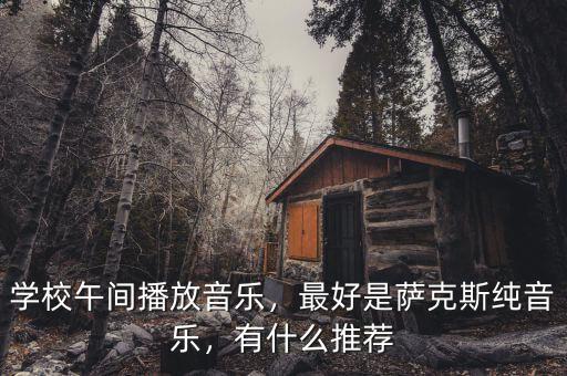 學校午間播放音樂，最好是薩克斯純音樂，有什么推薦