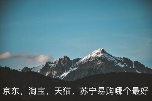 京東，淘寶，天貓，蘇寧易購哪個(gè)最好