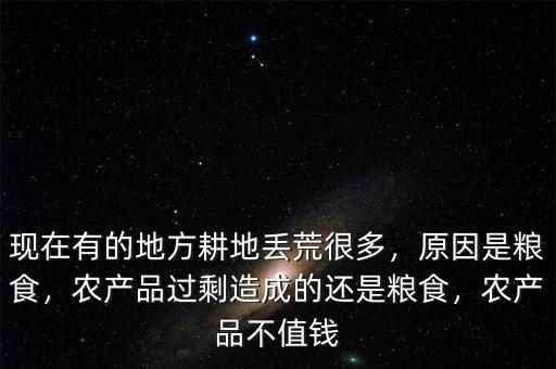 現(xiàn)在有的地方耕地丟荒很多，原因是糧食，農(nóng)產(chǎn)品過剩造成的還是糧食，農(nóng)產(chǎn)品不值錢