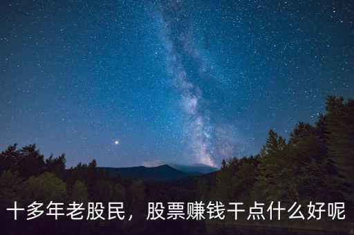 十多年老股民，股票賺錢干點什么好呢