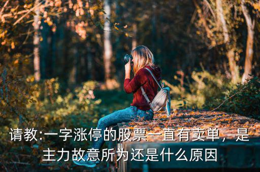 請教:一字漲停的股票一直有賣單，是主力故意所為還是什么原因