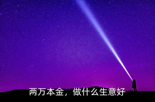 兩萬本金，做什么生意好