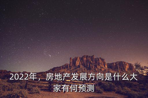 2022年，房地產(chǎn)發(fā)展方向是什么大家有何預(yù)測
