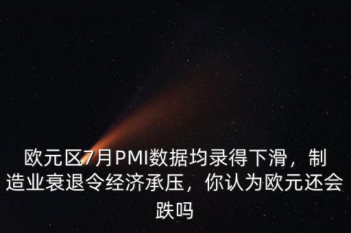 歐元區(qū)7月PMI數(shù)據(jù)均錄得下滑，制造業(yè)衰退令經(jīng)濟(jì)承壓，你認(rèn)為歐元還會跌嗎