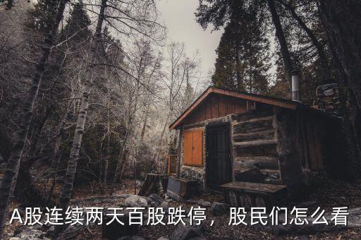 A股連續(xù)兩天百股跌停，股民們?cè)趺纯? class=