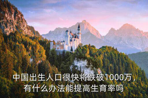 中國(guó)出生人口很快將跌破1000萬(wàn)，有什么辦法能提高生育率嗎