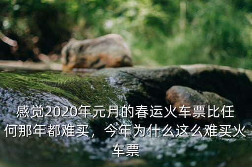 感覺2020年元月的春運火車票比任何那年都難買，今年為什么這么難買火車票