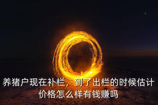 養(yǎng)豬戶現(xiàn)在補(bǔ)欄，到了出欄的時候估計(jì)價格怎么樣有錢賺嗎