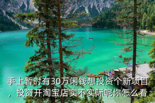 手上暫時有30萬閑錢想投資個新項目，投資開淘寶店實不實際呢你怎么看