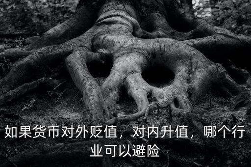 如果貨幣對(duì)外貶值，對(duì)內(nèi)升值，哪個(gè)行業(yè)可以避險(xiǎn)