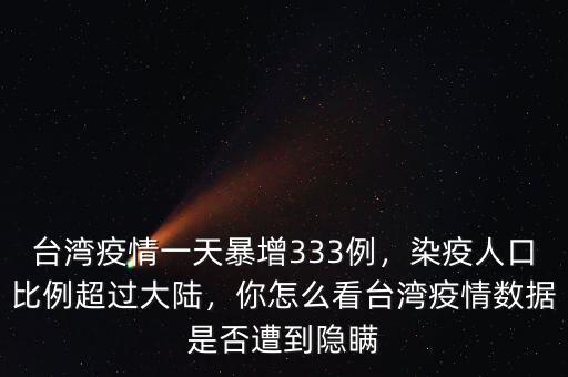 臺灣疫情一天暴增333例，染疫人口比例超過大陸，你怎么看臺灣疫情數(shù)據(jù)是否遭到隱瞞