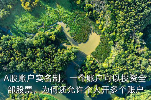 A股賬戶實名制，一個賬戶可以投資全部股票，為何還允許個人開多個賬戶