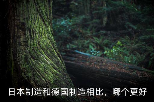 日本制造和德國制造相比，哪個更好
