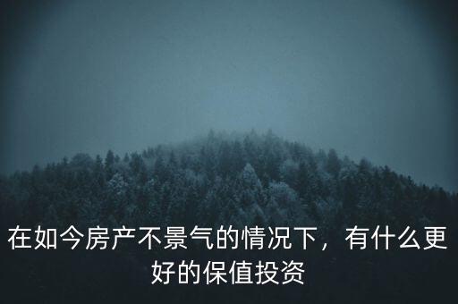 在如今房產(chǎn)不景氣的情況下，有什么更好的保值投資