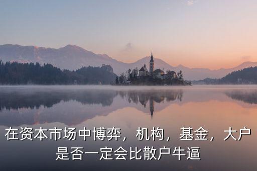 在資本市場中博弈，機構(gòu)，基金，大戶是否一定會比散戶牛逼