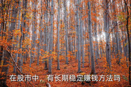 在股市中，有長(zhǎng)期穩(wěn)定賺錢方法嗎