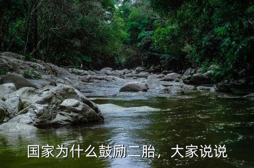 國(guó)家為什么鼓勵(lì)二胎，大家說(shuō)說(shuō)