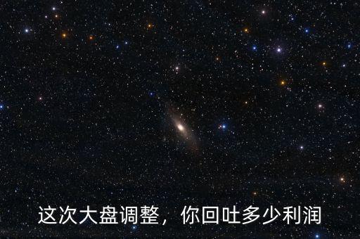 這次大盤(pán)調(diào)整，你回吐多少利潤(rùn)
