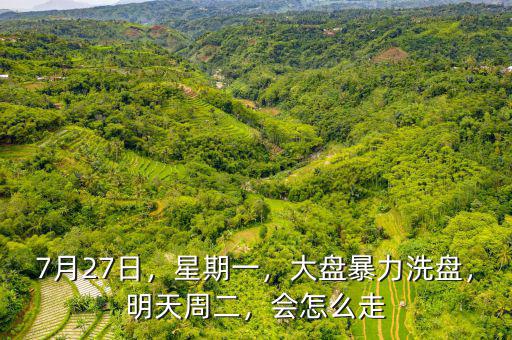 7月27日，星期一，大盤暴力洗盤，明天周二，會怎么走