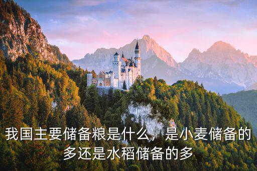 我國(guó)主要儲(chǔ)備糧是什么，是小麥儲(chǔ)備的多還是水稻儲(chǔ)備的多