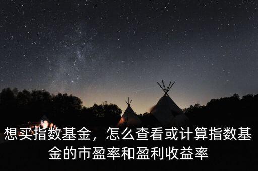 想買指數(shù)基金，怎么查看或計算指數(shù)基金的市盈率和盈利收益率