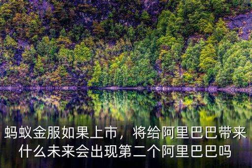 螞蟻金服如果上市，將給阿里巴巴帶來什么未來會出現(xiàn)第二個阿里巴巴嗎