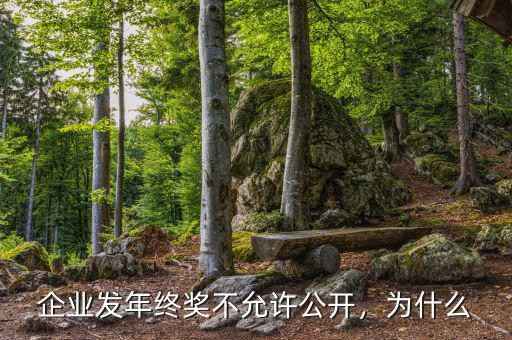 企業(yè)發(fā)年終獎(jiǎng)不允許公開，為什么