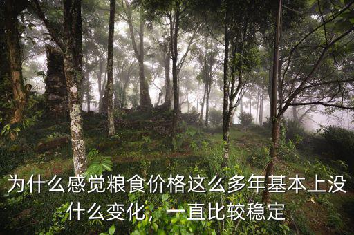 為什么感覺糧食價格這么多年基本上沒什么變化，一直比較穩(wěn)定