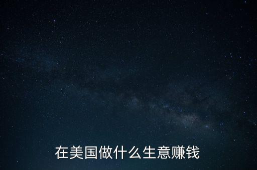 在美國做什么生意賺錢