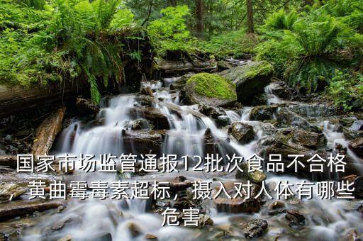 國家市場監(jiān)管通報12批次食品不合格，黃曲霉毒素超標(biāo)，攝入對人體有哪些危害
