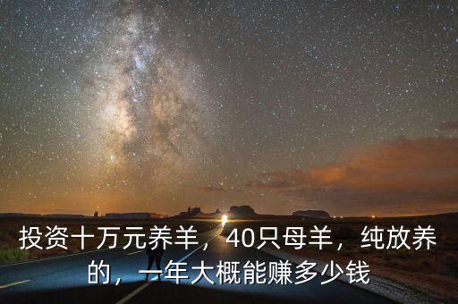 投資十萬元養(yǎng)羊，40只母羊，純放養(yǎng)的，一年大概能賺多少錢