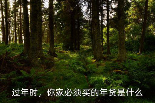 過(guò)年時(shí)，你家必須買的年貨是什么