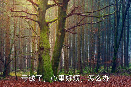 虧錢了，心里好煩，怎么辦