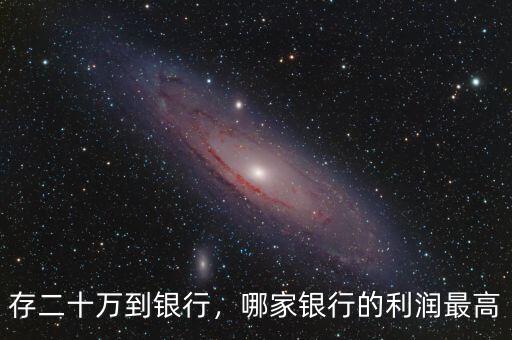 存二十萬(wàn)到銀行，哪家銀行的利潤(rùn)最高