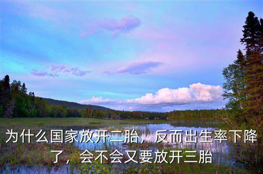 為什么國家放開二胎，反而出生率下降了，會不會又要放開三胎