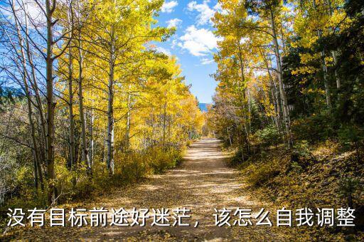 沒有目標(biāo)前途好迷茫，該怎么自我調(diào)整