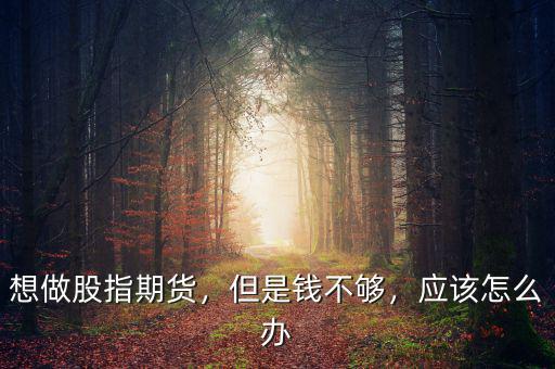 想做股指期貨，但是錢不夠，應(yīng)該怎么辦
