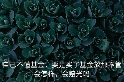 自己不懂基金，要是買了基金放那不管會(huì)怎樣，會(huì)賠光嗎