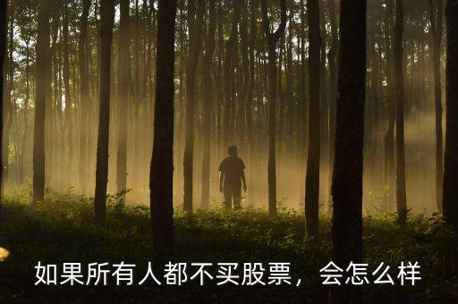 如果所有人都不買(mǎi)股票，會(huì)怎么樣