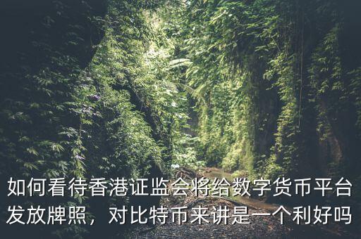 如何看待香港證監(jiān)會將給數(shù)字貨幣平臺發(fā)放牌照，對比特幣來講是一個利好嗎