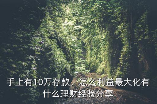 手上有10萬存款，怎么利益最大化有什么理財經(jīng)驗分享
