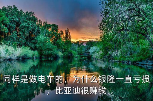 同樣是做電車的，為什么銀隆一直虧損，比亞迪很賺錢