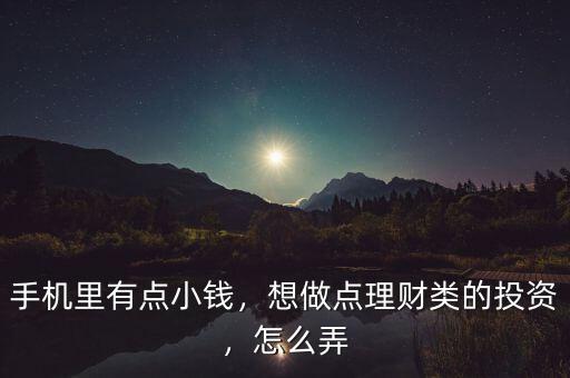 手機里有點小錢，想做點理財類的投資，怎么弄