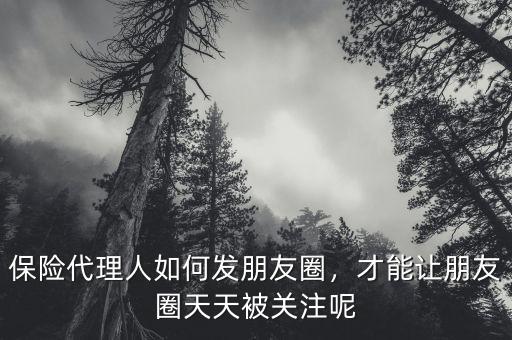 保險代理人如何發(fā)朋友圈，才能讓朋友圈天天被關(guān)注呢