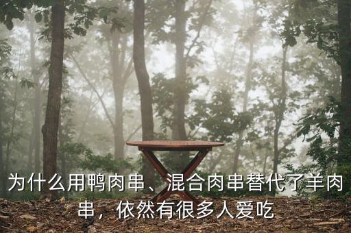 為什么用鴨肉串、混合肉串替代了羊肉串，依然有很多人愛吃